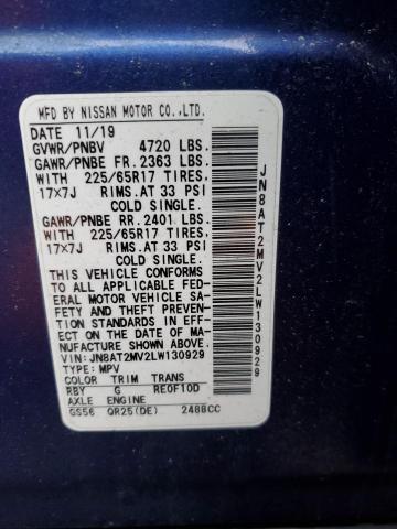 2020 NISSAN ROGUE S - JN8AT2MV2LW130929