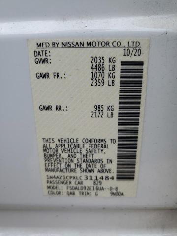 2020 NISSAN LEAF SV 1N4AZ1CPXLC311484