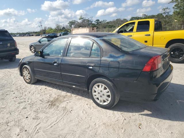 HONDA CIVIC DX V 2005 black  gas 2HGES16315H521028 photo #3