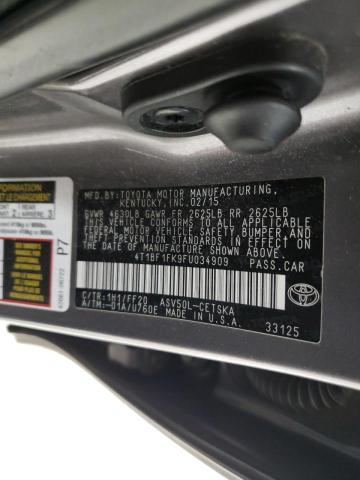 2015 TOYOTA CAMRY LE - 4T1BF1FK9FU034909
