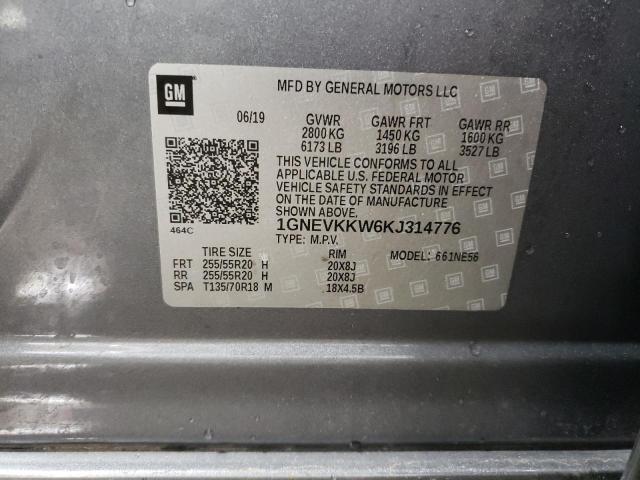2019 CHEVROLET TRAVERSE P - 1GNEVKKW6KJ314776