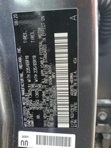 2020 TOYOTA HIGHLANDER - 5TDHBRCH1LS508045