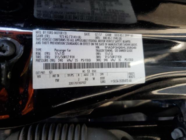 2017 FORD FOCUS SEL 1FADP3H26HL308049