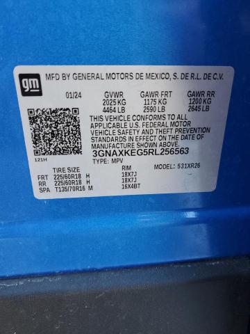 2024 CHEVROLET EQUINOX LT - 3GNAXKEG5RL256563