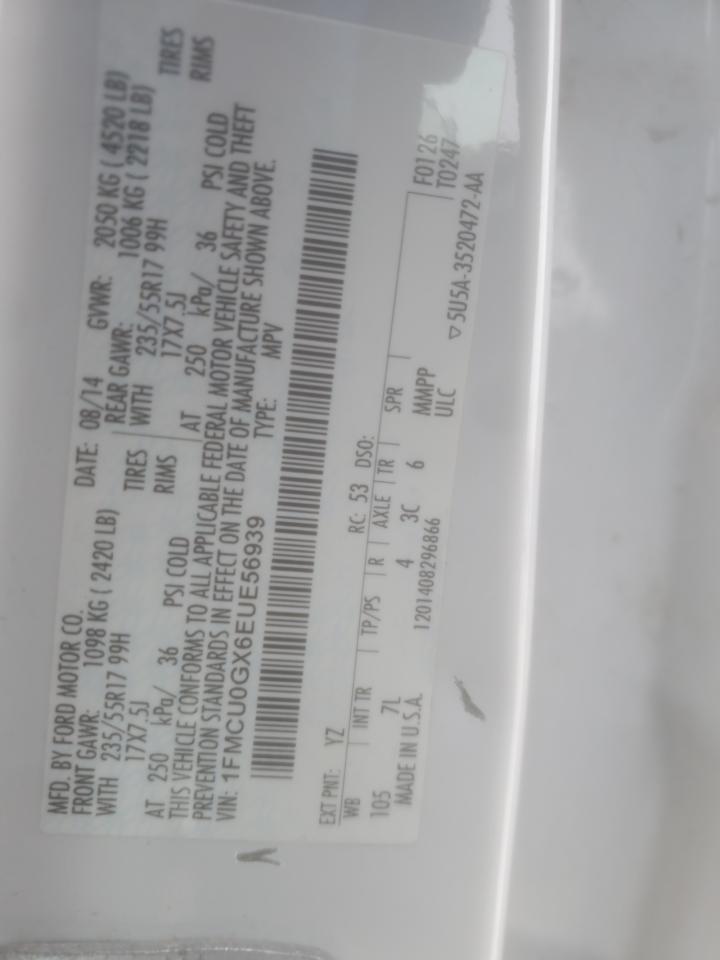 Lot #3139818613 2014 FORD ESCAPE SE