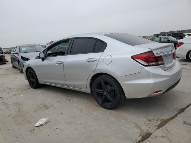 HONDA CIVIC LX 2013 silver sedan 4d gas 19XFB2F50DE228029 photo #3