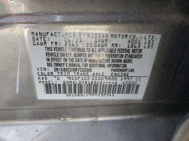 2021 NISSAN SENTRA SV - 3N1AB8CV9MY292945