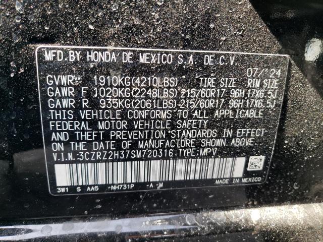 2025 HONDA HR-V LX - 3CZRZ2H37SM720316