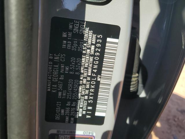 2022 KIA SORENTO SX - 5XYRKDLF4NG092935