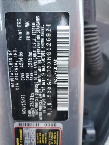 2022 KIA K5 EX - 5XXG34J2XNG126921