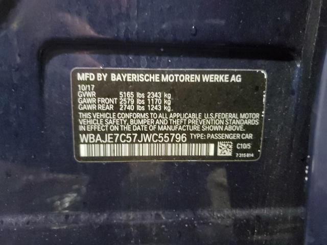 2018 BMW 540 XI WBAJE7C57JWC55796