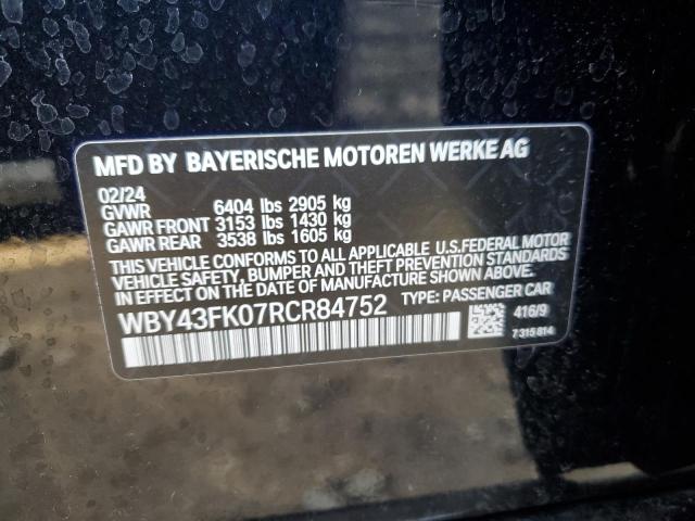 2024 BMW I5 M60 WBY43FK07RCR84752