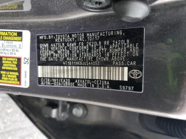 2018 TOYOTA CAMRY L - 4T1B11HK9JU544052