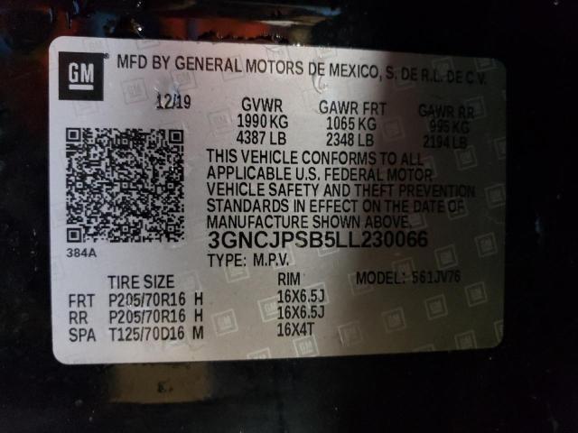 2020 CHEVROLET TRAX 1LT - 3GNCJPSB5LL230066