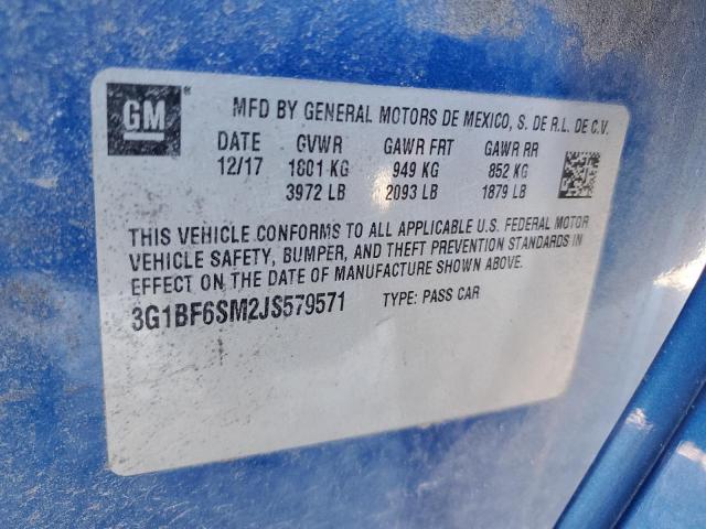 2018 CHEVROLET CRUZE PREM - 3G1BF6SM2JS579571