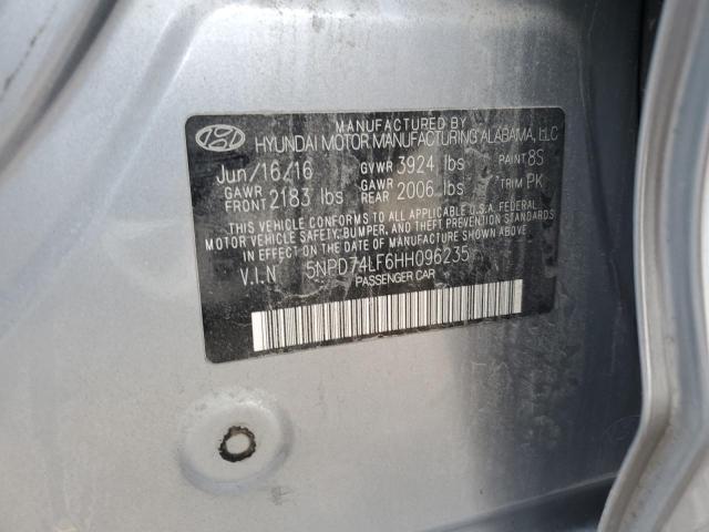 2017 HYUNDAI ELANTRA SE - 5NPD74LF6HH096235