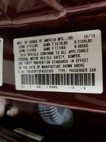 2015 ACURA TLX ADVANC 19UUB3F70FA000585