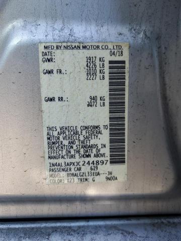 2018 NISSAN ALTIMA 2.5 - 1N4AL3APXJC244897