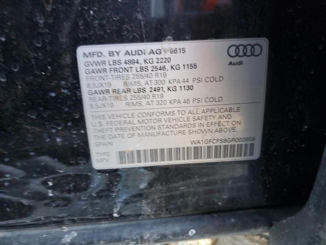 2016 AUDI Q3 PRESTIG - WA1GFCFS9GR002658