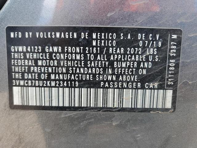 2019 VOLKSWAGEN JETTA S - 3VWCB7BU2KM234119