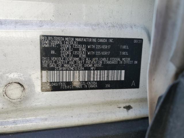 2021 TOYOTA RAV4 LE 2T3H1RFV7MC151394