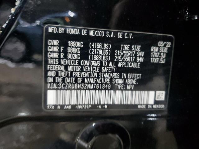 2022 HONDA HR-V LX - 3CZRU6H32NM761849