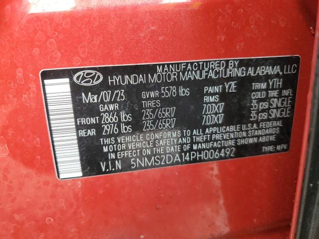 2023 HYUNDAI SANTA FE B 5NMS2DA14PH006492
