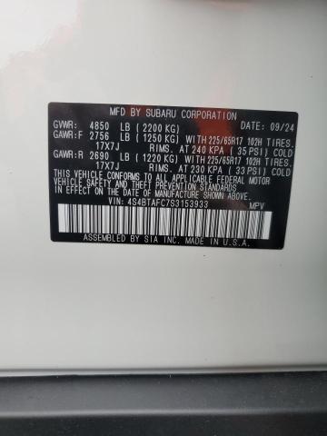 2025 SUBARU OUTBACK PR - 4S4BTAFC7S3153933