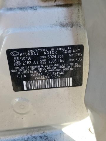 2017 HYUNDAI ELANTRA SE - KMHD84LF2HU224940