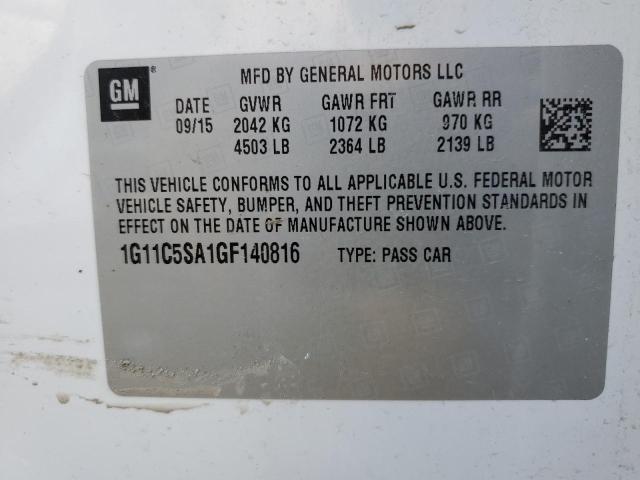 2016 CHEVROLET MALIBU LIM - 1G11C5SA1GF140816