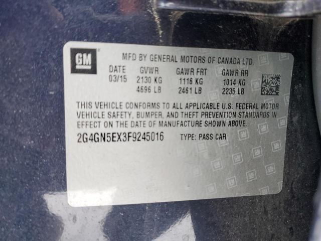 2015 BUICK REGAL PREM 2G4GN5EX3F9245016