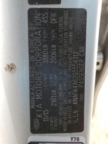 2016 KIA FORTE LX - KNAFK4A62G5554312