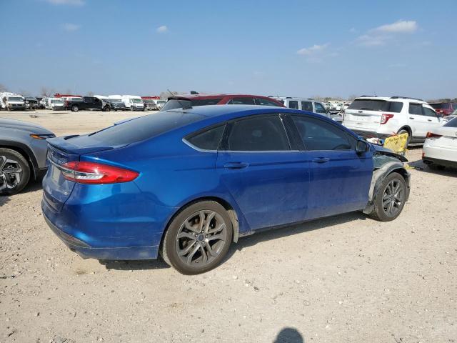 FORD FUSION SE 2017 blue  gas 3FA6P0H74HR373082 photo #4