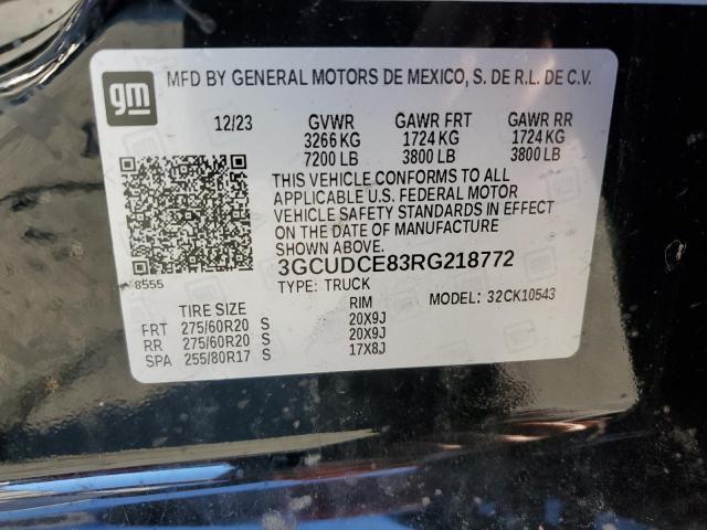2024 CHEVROLET SILVERADO - 3GCUDCE83RG218772