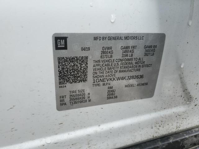 2019 CHEVROLET TRAVERSE P - 1GNEVKKW4KJ282636