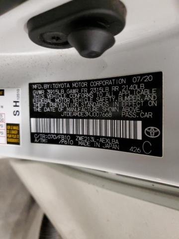 2021 TOYOTA COROLLA LE - JTDEAMDE3MJ007668