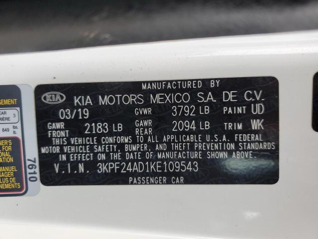 2019 KIA FORTE FE - 3KPF24AD1KE109543