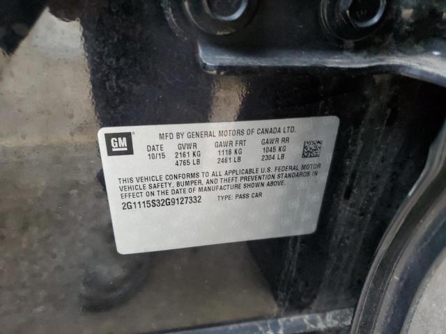 2016 CHEVROLET IMPALA LT - 2G1115S32G9127332