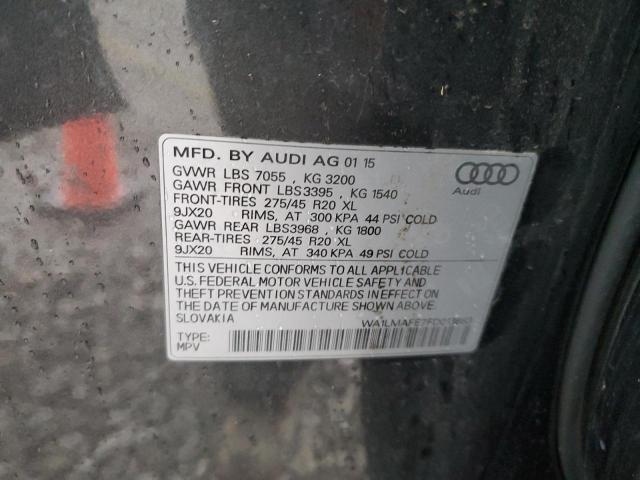 2015 AUDI Q7 TDI PRE WA1LMAFE7FD013883