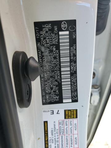 2017 TOYOTA PRIUS PRIM JTDKARFP0H3064404