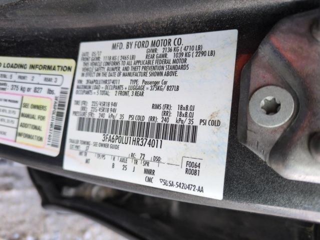 2017 FORD 12W10 DLP 3FA6P0LU1HR374011