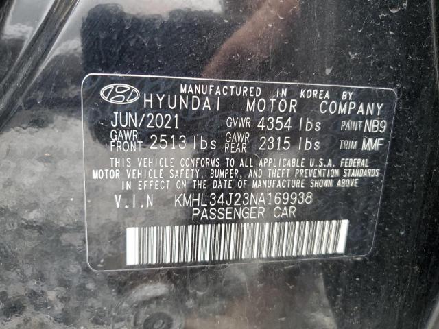 2022 HYUNDAI SONATA GL KMHL34J23NA169938