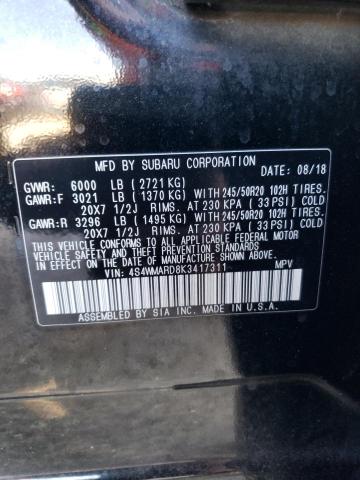 2019 SUBARU ASCENT TOU - 4S4WMARD8K3417311