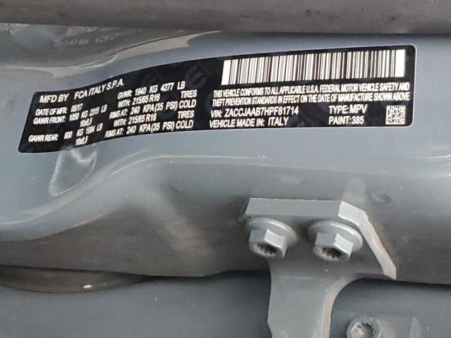 2017 JEEP RENEGADE S ZACCJAAB7HPF81714