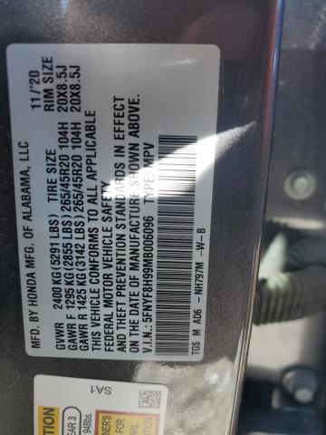 2021 HONDA PASSPORT T - 5FNYF8H99MB006096