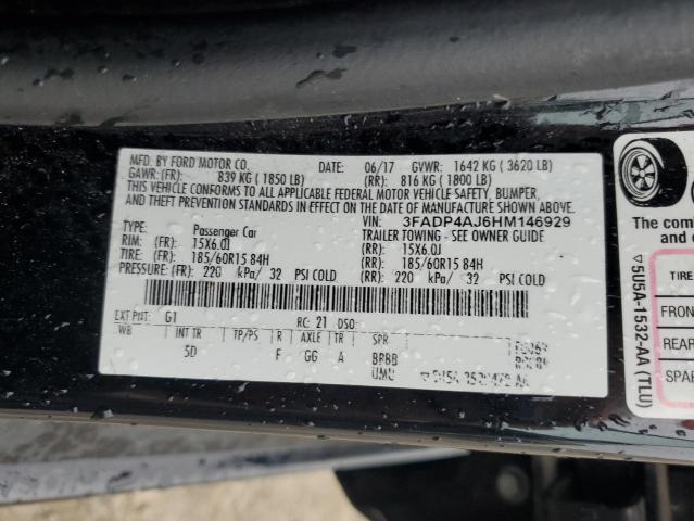 2017 FORD FIESTA S - 3FADP4AJ6HM146929