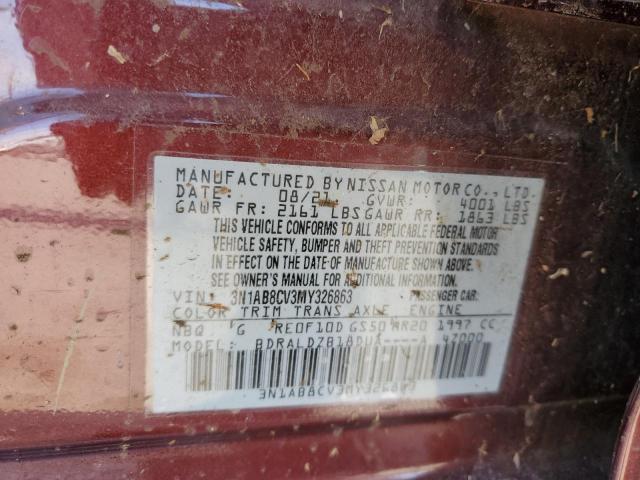 2021 NISSAN SENTRA SV - 3N1AB8CV3MY326863