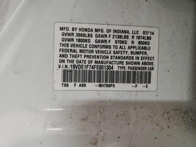 2015 ACURA ILX 20 TEC 19VDE1F74FE001304