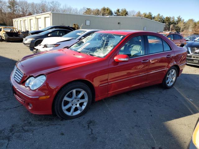 MERCEDES-BENZ C 350 4MAT 2007 red sedan 4d gas WDBRF87H47F901393 photo #1