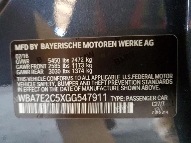 2016 BMW 740 I - WBA7E2C5XGG547911